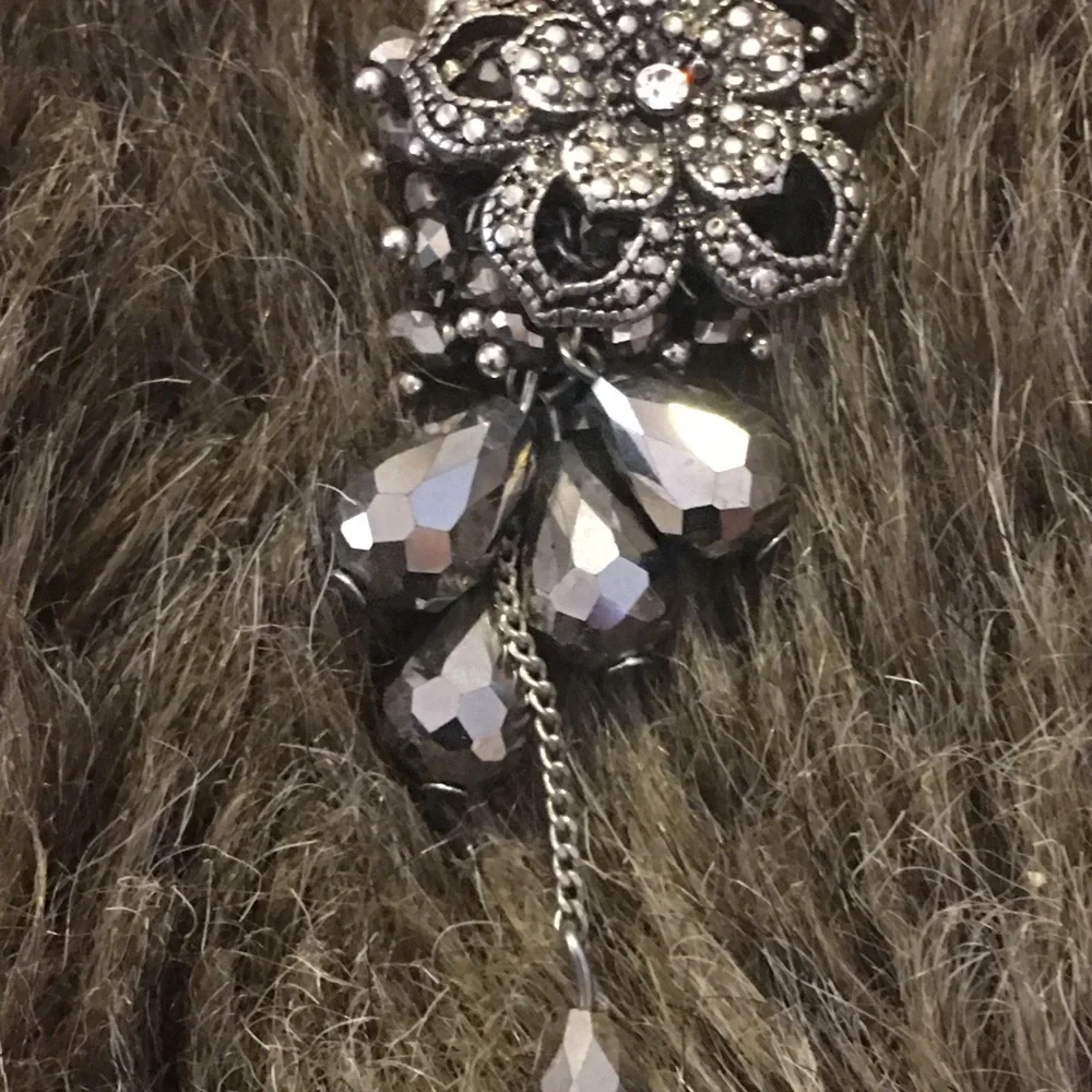 Vintage repurpose salvaged estate gem keychain